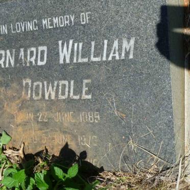 DOWDLE Bernard William 1889-1973