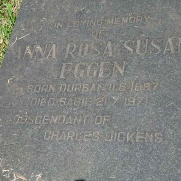 EGGEN Anna Rosa Susan 1887-1971