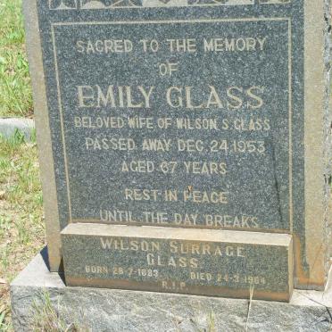 GLASS Wilson Surrage 1893-1964 &amp; Emily -1953