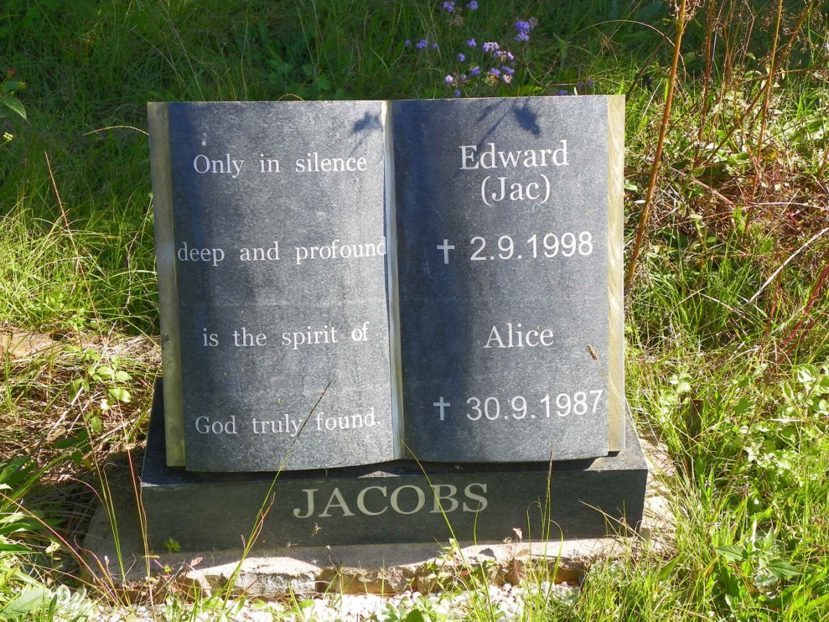 JACOBS Edward -1998 &amp; Alice -1987