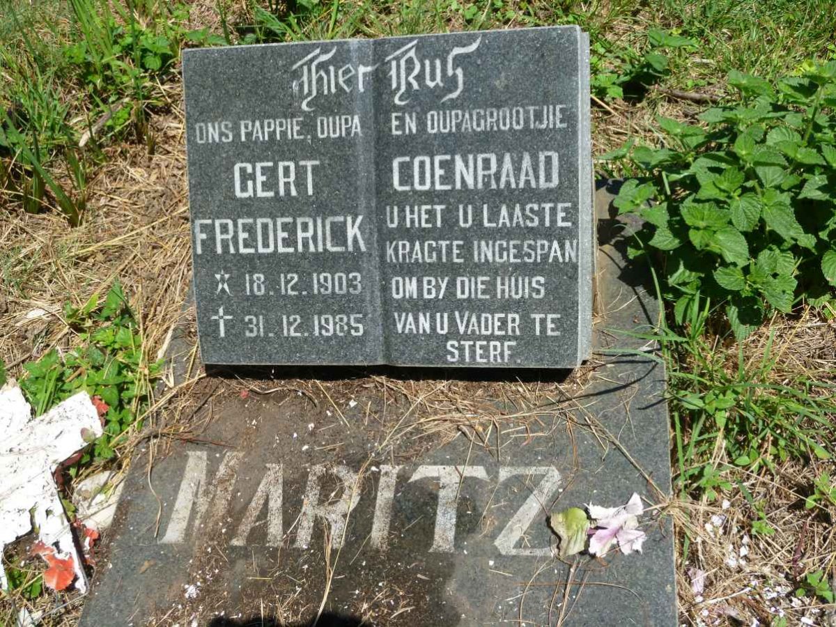 MARITZ Gert Coenraad Frederick 1903-1985