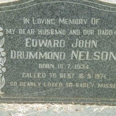 NELSON Edward John Drummond 1934-1971