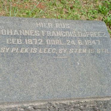 PREEZ Johannes Francois, du -1947