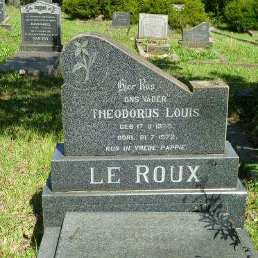 ROUX Theodorus Louis, le 1899-1972
