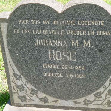 ROSE Johanna M.M. 1894-1969