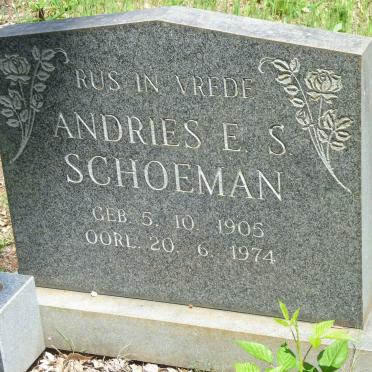 SCHOEMAN Andries E.S. 1905-1974