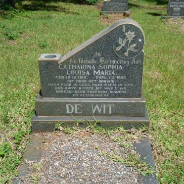 WIT Catharina Sophia Louisa Maria, de 1910-1966