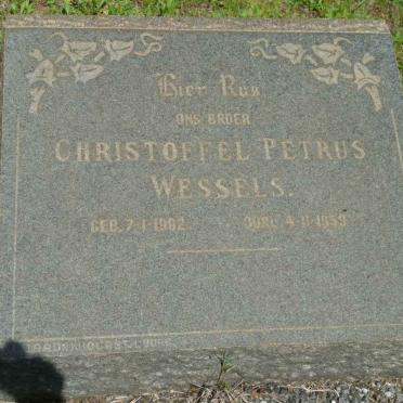 WESSELS Christoffel Petrus 1902-1959
