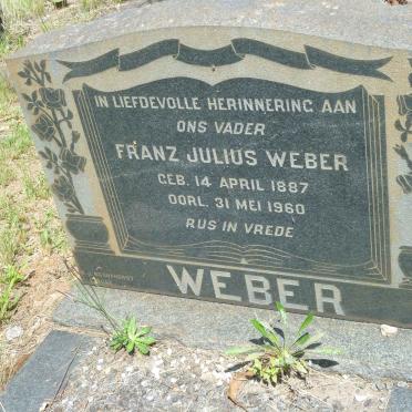 WEBER Franz Julius 1887-1960