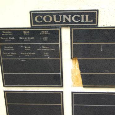 8. Plaques for Council Members