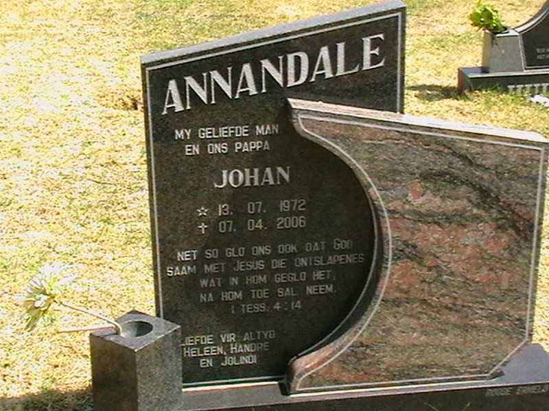 ANNANDALE Johan 1972-2006