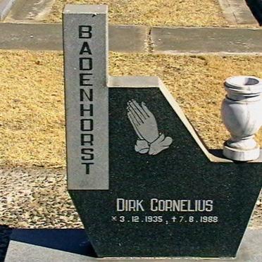 BADENHORST Dirk Cornelius 1935-1988