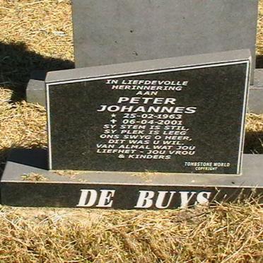 BUYS Peter Johannes, de 1963-2001