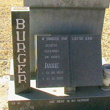 BURGER Danie 1949-1995