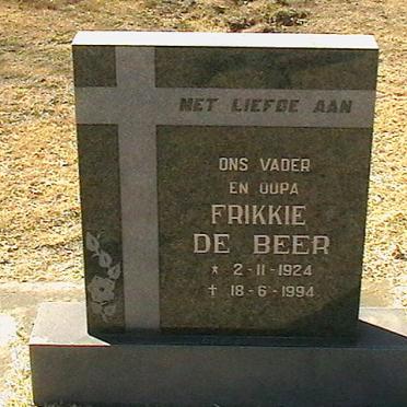BEER Frikkie, de 1924-1994
