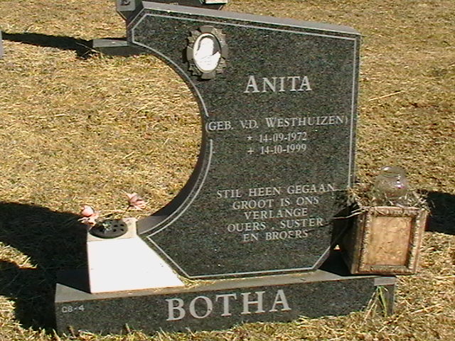 BOTHA Anita nee VAN DER WESTHUIZEN 1972-1999