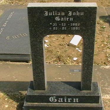 CAIRN Julian John 1990-1991
