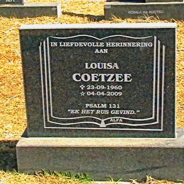 COETZEE Louisa 1960-2009