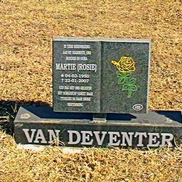 DEVENTER Martie, van 1950-2007