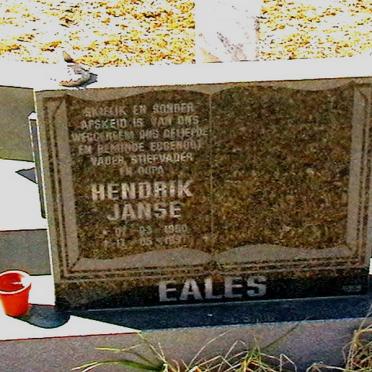 EALES Hendrik Janse 1950-1997