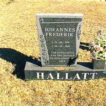 HALLATT Johannes Frederik 1918-1998