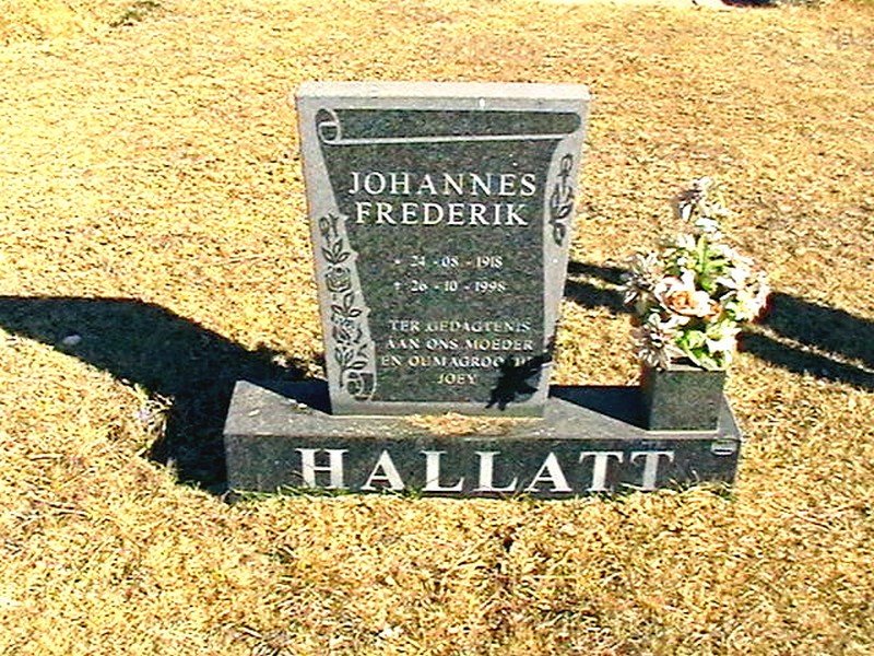 HALLATT Johannes Frederik 1918-1998
