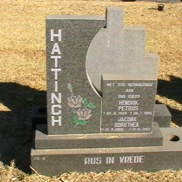 HATTINGH Hendrik Petrus 1924-1995