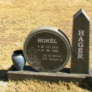 HAGER Ronél 1974-2000