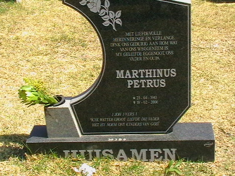 HUISAMEN Marthinus Petrus 1943-2006