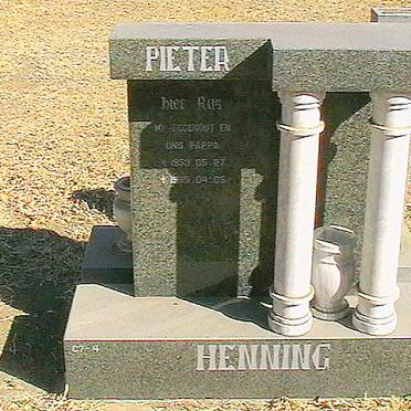 HENNING Pieter 1953-1995