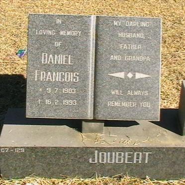JOUBERT Daniel Francois 1903-1993