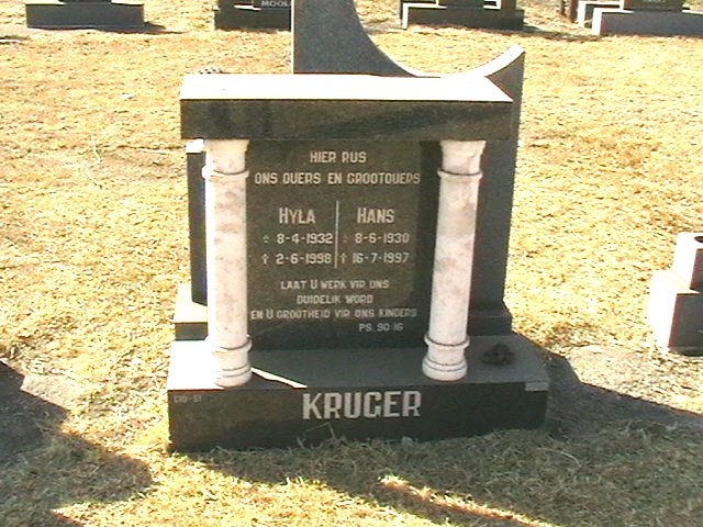 KRUGER Hans 1930-1997 &amp; Hyla 1932-1998