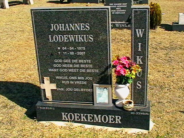 KOEKEMOER Johannes Lodewikus 1975-2007