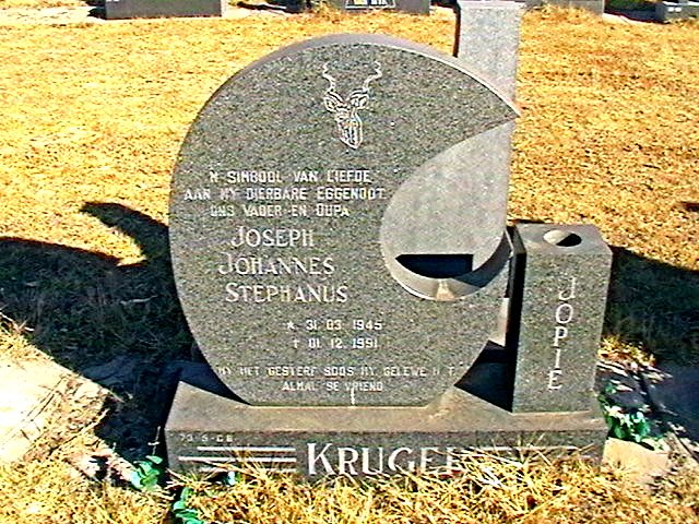 KRUGER Joseph Johannes Stephanus 1945-1991