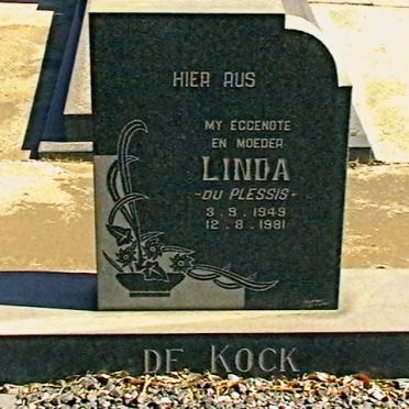 KOCK Linda nee DU PLESSIS, de 1949-1981