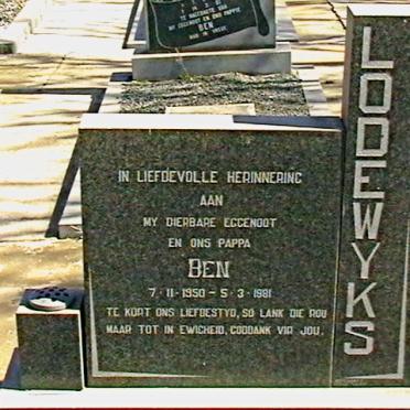 LODEWYKS Ben 1950-1981