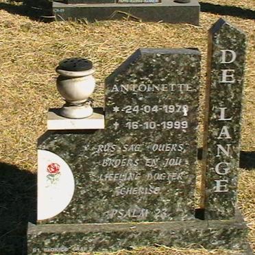 LANGE Antoinette, de 1979-1999