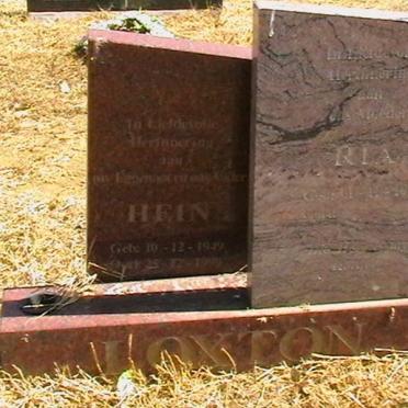 LOXTON Hein 1949-1999 &amp; Ria 1952-