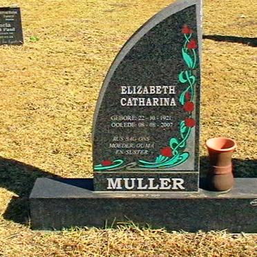 MULLER Elizabeth Catharina 1921-2007