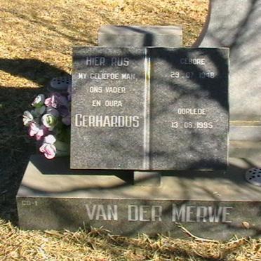 MERWE Gerhardus, van der 1948-1995