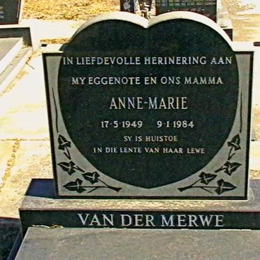 MERWE Anne-Marie, van der 1949-1984