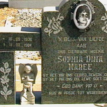MAREE Sophia Dina 1936-1984