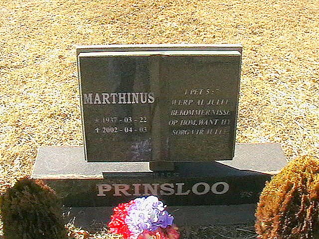 PRINSLOO Marthinus 1937-2002