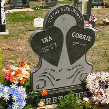 PRETORIUS Corrie 1955- &amp; Ina 1957-2011