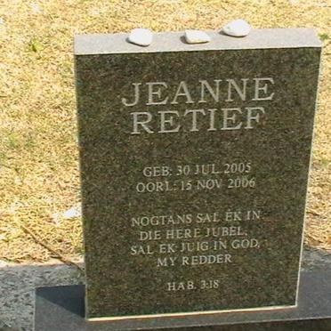 RETIEF Jeanne 2005-2006
