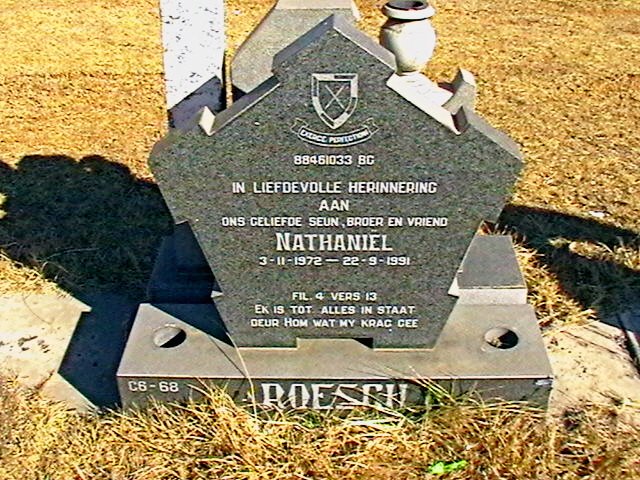 ROESCH Nathaniël 1972-1991