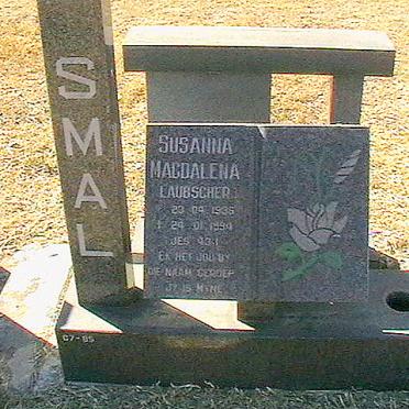 SMAL Susanna Magdalena nee LAUBSCHER 1935-1994