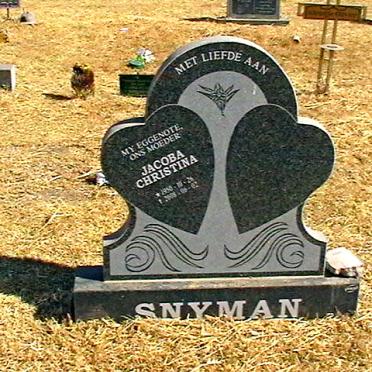 SNYMAN Jacoba Christina 1950-2008
