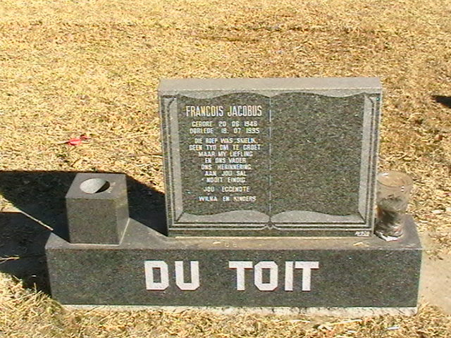 TOIT Francois Jacobus, du 1948-1995