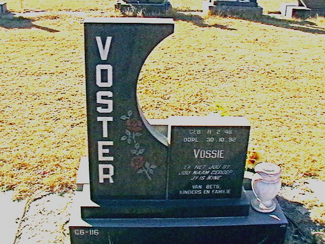 VOSTER Vossie 1948-1992